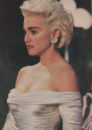 Madonna The Monkees teen magazine pinup clipping white dress earings Pix