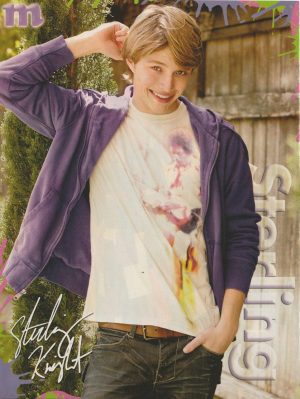 Miley Cyrus Sterling Knight teen magazine pinup clipping full body sexy pose pix