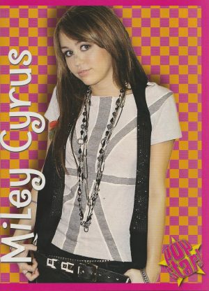 Miley Cyrus Kristen Stewart teen magazine pinup clipping Twilight belt Pop Star