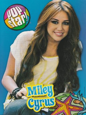 Miley Cyrus teen magazine pinup clipping TV actress Pop Star Hannah Montanna Pix