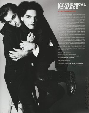 My Chemical Romance Adam Lambert teen pinup clipping rock band Teen People