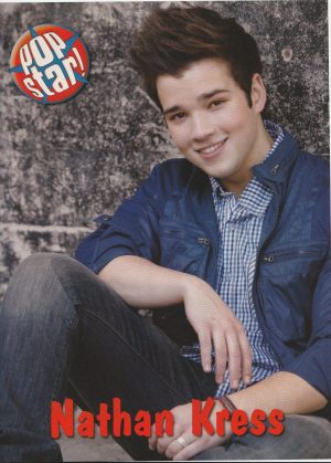 Nathan Kress teen pinup clipping ICarly Pop Star child actor pix crush