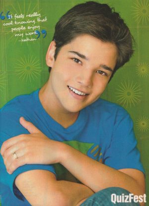 Nathan Kress teen pinup clipping ICarly Pop Star child actor pix