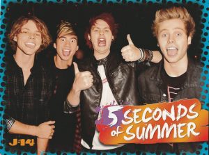 5 Seconds of Summer 5SOS Bethany teen pinup clipping J-14 pix thumbs up pix