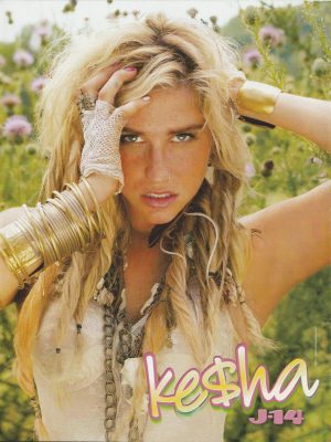 Kesha teen magazine pinup clipping J-14 pix hands on his pop singer