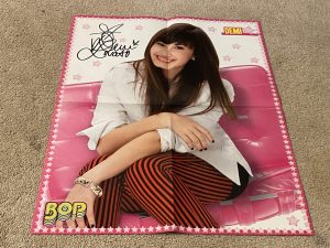 Kevin Jonas Demi Lovato Jonas Brothers teen poster clipping pink chair Bop Pix
