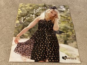 Selena Gomez Taylor Swift teen magazine poster clipping barefoot black dress