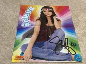 Selena Gomez Taylor Swift teen magazine poster clipping modeling jeans siting