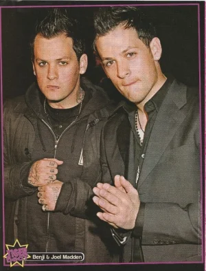 Good Charlotte Benji Madden Joel Madden teen magazine pinup clipping hands Pix