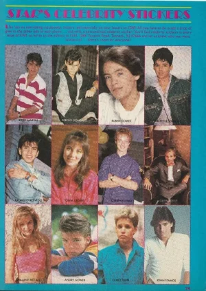 Ricky Martin Corey Haim Raymond Acevedo Mccall teen magazine pinup clipping