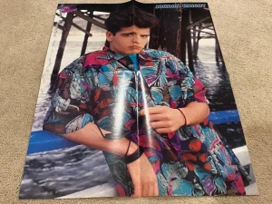 Jordan Knight Danny Wood teen magazine poster clipping lake New Kids Super Star