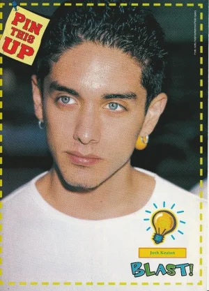 Josh Keaton No Authority teen magazine pinup clipping Blast lost member Pix