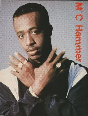 MC Hammer teen magazine pinup clipping rings rapper Pix Pic Teen Beat 16 Bop