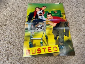 Busted No Angels teen magazine poster clipping boyband Bravo shopping cart Pix