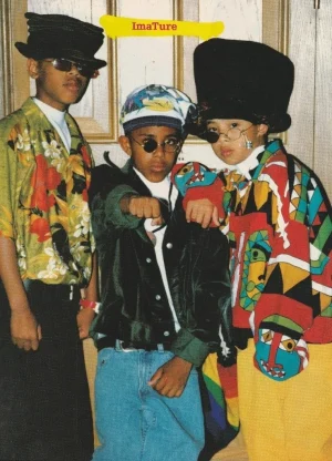 Immature Linear teen magazine pinup clipping boy band Rap Teen Machine hats pix