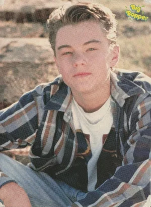 Leonardo Dicaprio Luke Perry teen magazine pinup clipping Big Bopper lips Rare