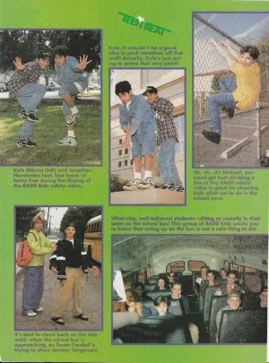 Kyle Gibson Toran Caudell Michael Galeota teen magazine pinup clipping RADD