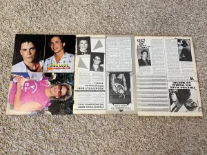 Rob Lowe teen magazine pinup clipping 80's Bop Mini mag teen idols Teen Beat Pix