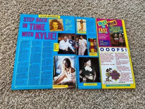 Kylie Minogue teen magazine pinup clipping Fast Forward pic singer