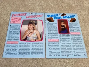 Debbie Gibson teen magazine clipping sings for miles BB Bop pop singer pix