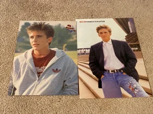 Charlie Schlatter teen magazine pinup clippings lot cheap TV Hits jeans Bop