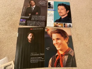 Christian Bale teen magazine pinup clippings lot cheap young Japan Pix Bop 16