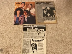 Cheap Trick teen magazine pinup clippings lot cheap Teen Beat 16 Bop Tiger Beat