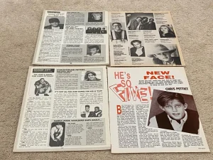 Christopher Pettiet teen magazine pinup poster clippings lot cheap Teen Beat Pix