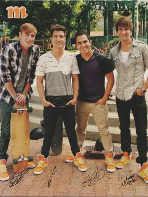 Big Time Rush teen magazine pinup clipping orange sneakers M teen idols Pix