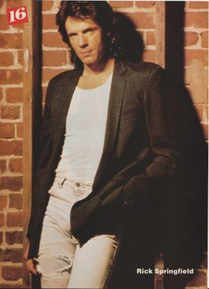 Rick Springfield Robby Rosa Angela Alvarado teen magazine pinup clipping bricks