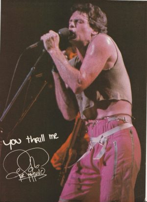 Rick Springfield teen magazine pinup clipping pink pants stage mic Teen Beat Pix