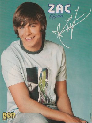Zac Efron Ashley Tisdale teen magazine pinup clipping child star Bop vintage pix