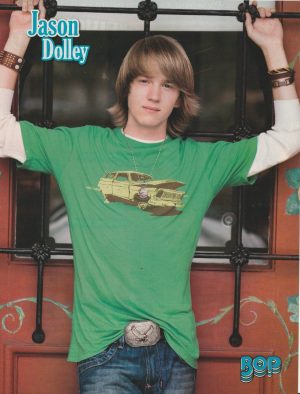 Jason Dolley teen magazine pinup clipping modeling child star belt jeans Bop Pix
