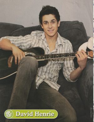 Demi Lovato David Henrie teen magazine pinup clipping Vintage guitar Pop Star