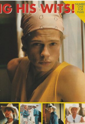 Brad Pitt teen magazine pinup clipping vintage bandana teen idols rare pix Japan