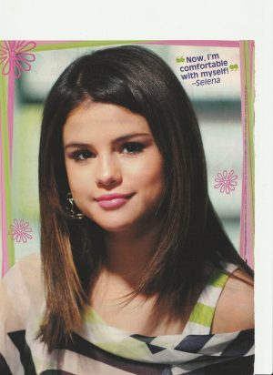 Selena Gomez teen magazine pinup clipping fashion icon vintage pix celebrity