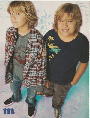 Cole Sprouse Dylan Sprouse Ashlee Simpson pinup clipping Sketchers Add Cali Gea