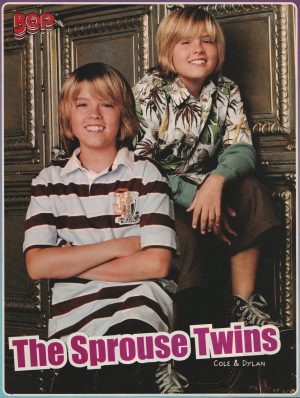 Cole Sprouse Dylan Sprouse pinup clipping Shorts Suit Life child star vintage