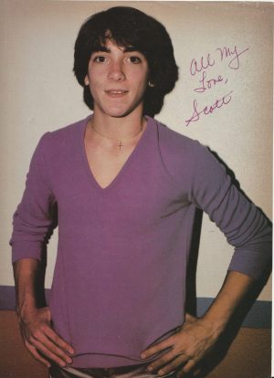 Scott Baio teen magazine pinup clipping purple shirt teen actor Happy Days 70's