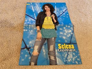 Selena Gomez teen magazine poster clipping vintage ripped jeans Hey pix disney