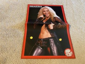 Shakira O-town magazine poster clipping modeling leather pants Pop Star pix