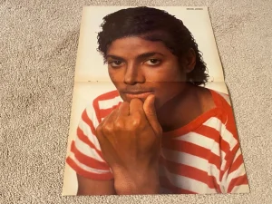 Michael Jackson Boy George teen magazine poster clipping Superteen vintage pix