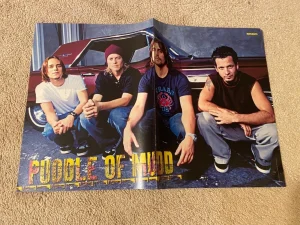 Puddle of Mudd Billy Crawford teen magazine poster squatting Bravo Rock band Pix