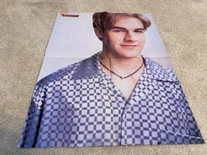 James Van Der Beek Backstreet Boys teen poster Dawsons Creek headshot 16 Mag RIP