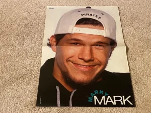Marky Mark Wahlberg teen magazine poster clipping white pirates hat Bravo Pix