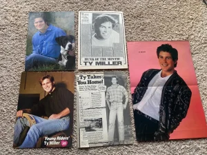 Ty Miller teen magazine pinup clippings lot Teen Beat Bop Tiger Beat pix