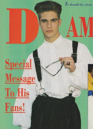 The Party Damon Pampolina teen magazine pinup Collectible Teen Set 90’s Pix