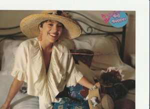 Alyssa Milano teen magazine pinup Collectible Bop summer hat Big Bopper Charmed