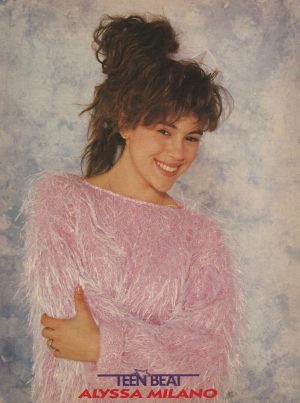 Alyssa Milano Steve Burton teen magazine pinup Collectible Teen Beat rare car