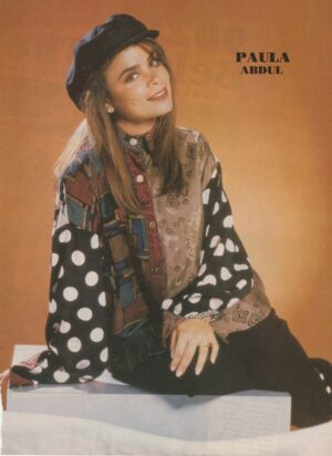 Paula Abdul Jason Priestley Ian Ziering teen magazine pinup clipping modeling Teen Machine black hat